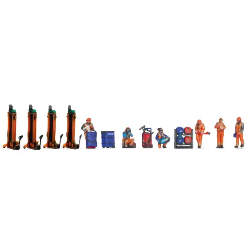 [NO35900] Lot de figurines "rail depot" - Noch 35900 - N 1/160