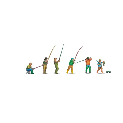 [NO44533] Lot de 6 Pêcheurs - Noch 44533 - Z 1/220