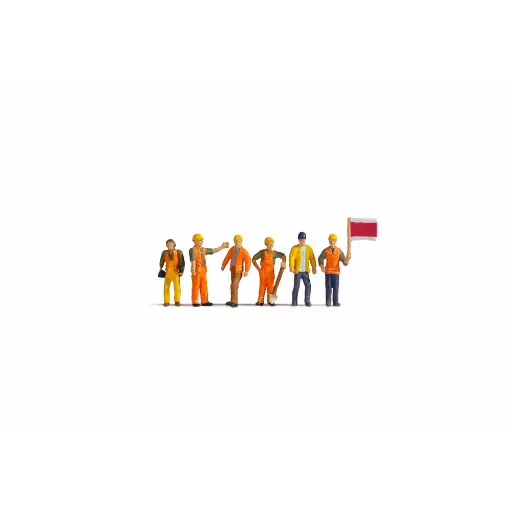 [NO36277] Lot de 6 Ouvriers de la Voiries - Noch 36277 - N 1/160
