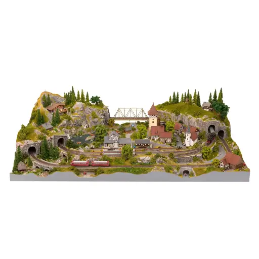 [NO53600] Kit de tracé ferroviaire Easy TRACK « Karlsberg » - Noch 53600 - HO 1/87