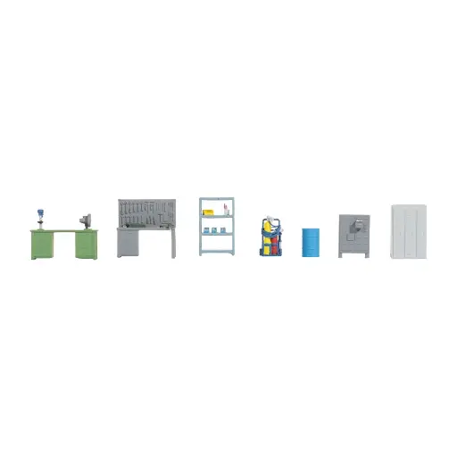 [NO14819] Accessoires d'atelier - Noch 14819 - HO 1/87