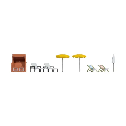 [NO14844] Accessoires de plage - Noch 14844 - HO 1/87