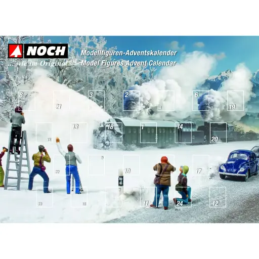 [NO15998] Calendrier de l'Avent des figurines - Noch 15998 - HO 1/87