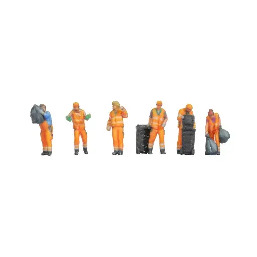 [NO35080] Lot de 6 eboueurs - Noch 35080 - N 1/160