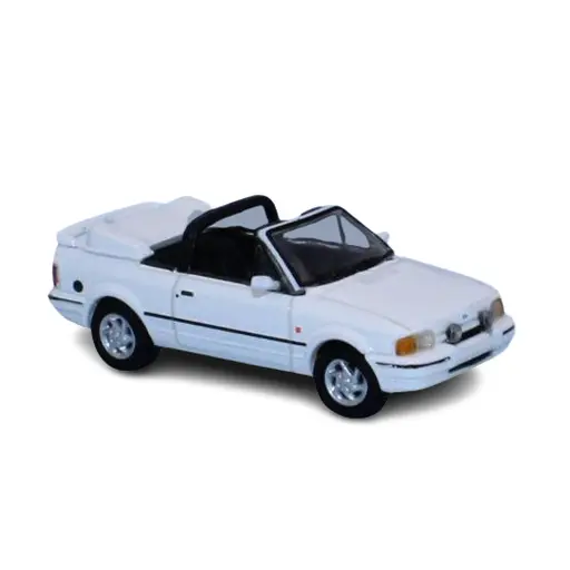 [PCX870156] Voiture Ford Escort MK IV cabriolet, blanc, PCX 870156 - HO 1/87