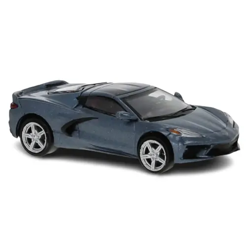 [PCX870210] Voiture Chevrolet Corvette C8 gris métallisé, PCX 870210 - HO 1/87