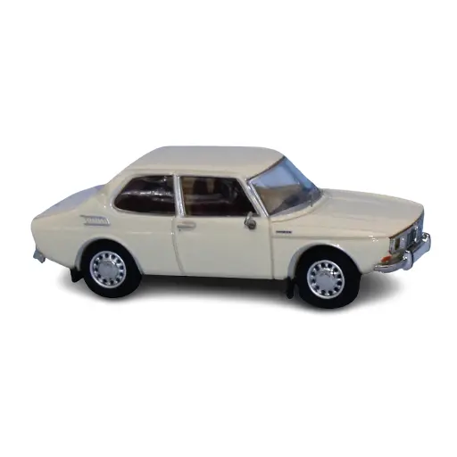 [PCX870342] Voiture Saab 99 beige clair, intérieur rouge bordeaux PCX 870342 - HO 1/87