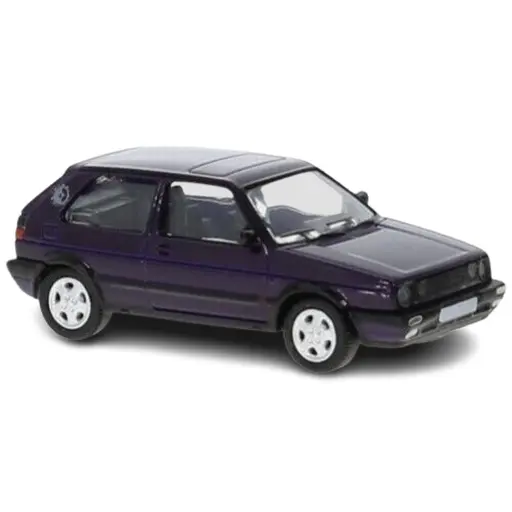 [PCX870304] Voiture VW (Volkswagen) Golf II GTI Prune foncée métallisée PCX 870304 - HO 1/87