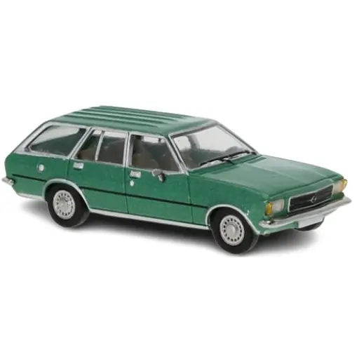 [PCX870401] Voiture Opel Rekord D Caravan break - Vert métallique - PCX 870401 - HO 1/87