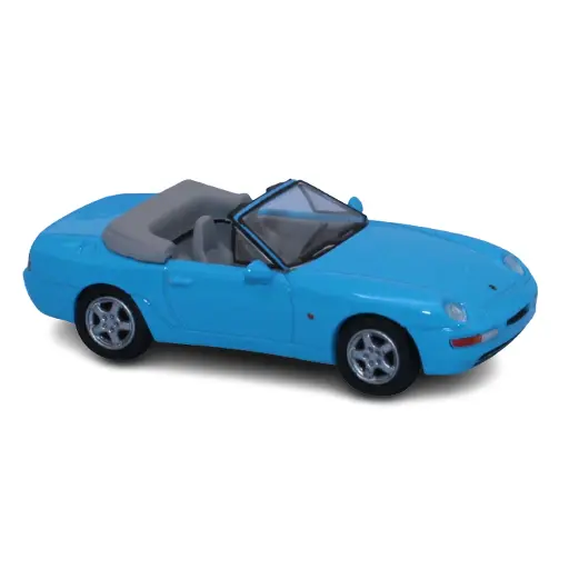 [PCX870182] Voiture Porsche 968 cabriolet, livrée bleue claire - PCX 870182 - HO 1/87 -