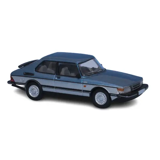 [PCX870651] Véhicule Saab 900 Turbo - Bleu et gris - PCX87 0651 - HO : 1/87