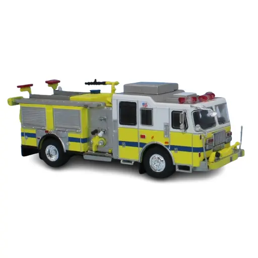 [PCX870687] Camion de Pompier - Seagrave Marauder II - Jaune/Blanc - 2012 - PCX 870687 - HO 1/87