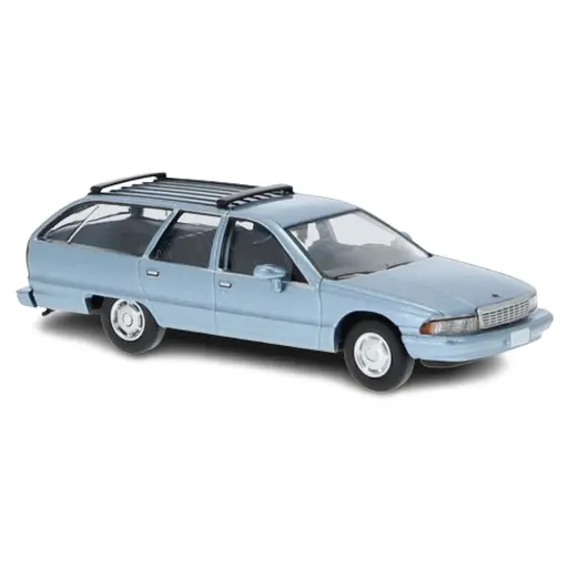 [PCX870455] Chevrolet Caprice break bleu clair métallisé 1991 - PCX 870455 - HO 1/87