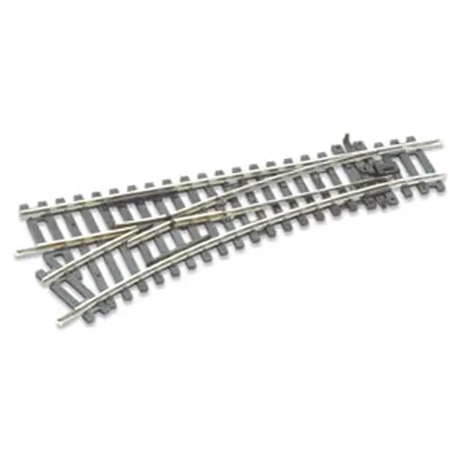 [PEST241] Aiguillage à gauche | Peco | ST241 | 168 mm | 22,5° | Rayon 438 mm | HO : 1/87 | Code 100