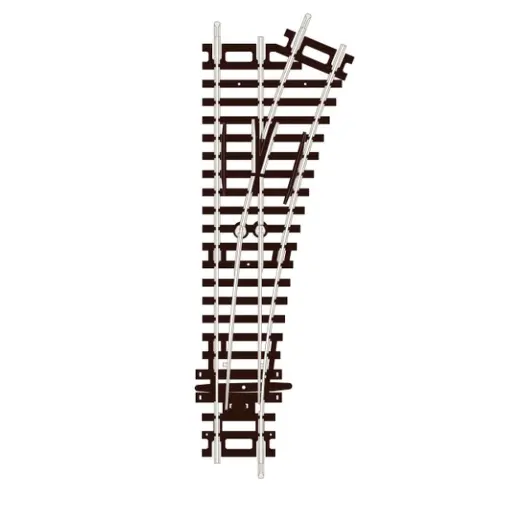 [PEST240] Aiguillage à droite non ballasté - PECO ST240 - HO 1/87 - Code 100 - 2R