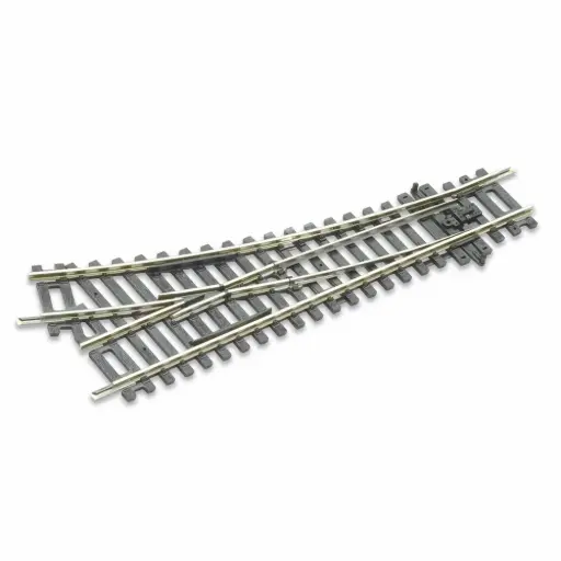[PEST240] Aiguillage à droite non ballasté - PECO ST240 - HO 1/87 - Code 100 - 2R