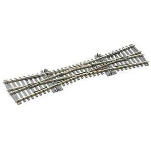 [PESL180] Traversée Jonction simple TJS 12° Peco SL180 Insulfrog 249 mm code 75 - HO 1/87