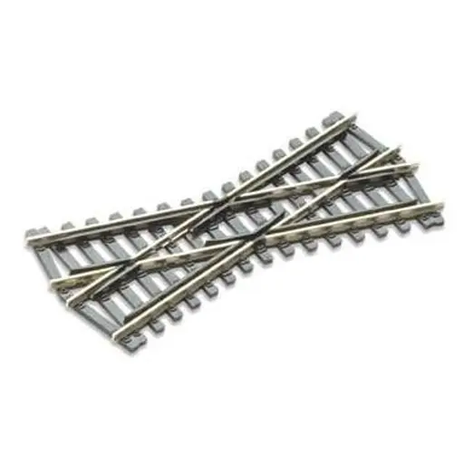 [PESL193] Croisement court 24° Peco SL193 Insulfrog 127 mm code 75 - HO 1/87