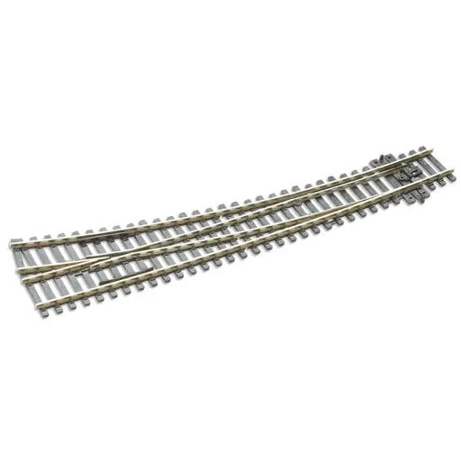[PESLE86] Aiguillage courbe à droite | Peco | SLE86 | Electrofrog | 258 mm | code 100 | HO 1/87