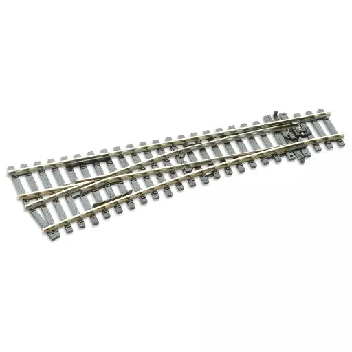 [PESLE92] Aiguillage à gauche - Peco SLE92 - Electrofrog - HO 1/87 - Code 100 - R 610 mm