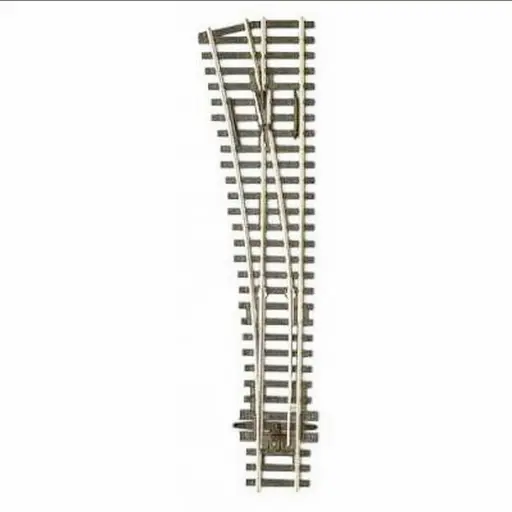 [PESL96] Aiguillage à gauche - Peco SL96 - Insulfrog - HO 1/87 - code 100 - R 914 mm - 12° - 219 mm