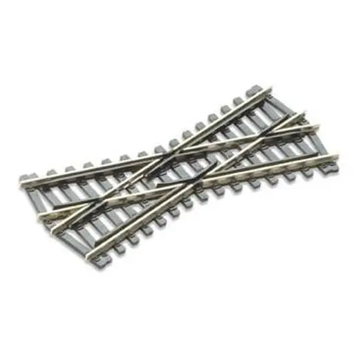 [PESL93] Croisement court 24° Peco SL93 Insulfrog 127 mm code 100 - HO 1/87