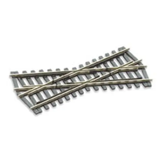 [PESLE193] Croisement court 24° Peco SLE193 Electrofrog 127 mm code 75 - HO 1/87