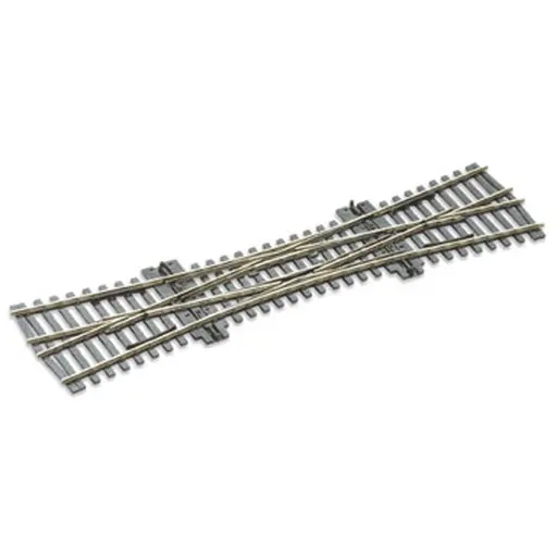 [PESLE190] Traversée Jonction Double TJD 12° Peco SLE190 Electrofrog 249 mm code 75 - HO 1/87
