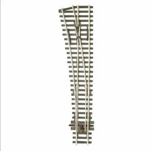 [PESLE192] Aiguillage à gauche 12° Peco SLE192 Electrofrog | R 610 mm | code 75 | HO 1/87