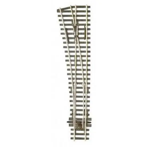 [PESLE196] Aiguillage à gauche - Peco SLE196 - Electrofrog - HO 1/87 - Code 75