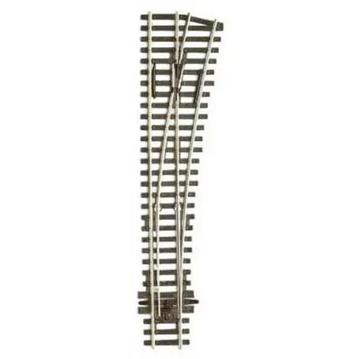 [PESLE188] Aiguillage à droite 12° Peco SLE188 Electrofrog 259 mm code 75 - R 1524 mm - HO 1/87