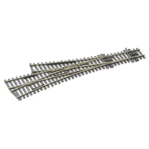 [PESLE199] Aiguillage triple 12° - Peco SL-E199 - Electrofrog - HO 1/87 - Code 75 - 273 mm - R 914mm