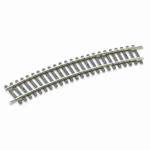 [PEST225] Rail courbe Setrack R2 438 mm 22,5° code 100 - Peco ST225 - HO 1/87 - 2R