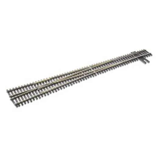[PESLE8382] Aiguillage à gauche, longueur 322mm, rayon 1702mm, angle 7.15°, avec coeur polarisé (electrofrog), code 83