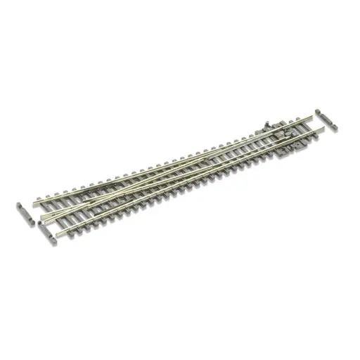 [PESLE388F] Aiguillage droit avec coeur polarisé longueur 164mm rayon 914mm angle 8° code 55