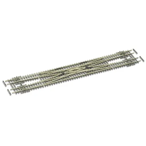 [PESLE383F] Bretelle double avec coeurs polarisés longueur 271mm rayon 511mm angle 10° code 55