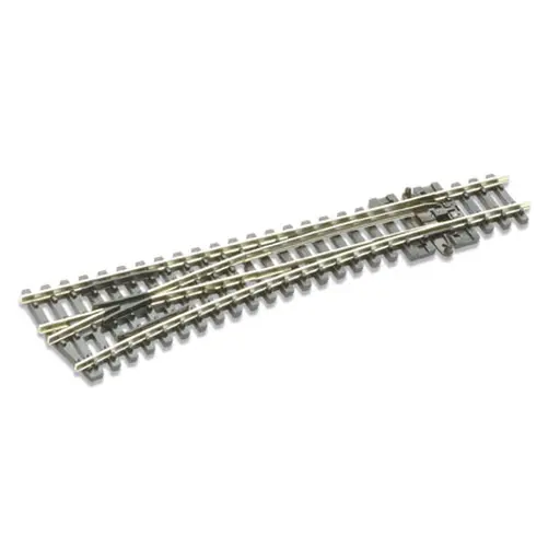 [PESL396] Aiguillage gauche sans coeur polarisé longueur 123.7mm rayon 457mm angle 12° code 80