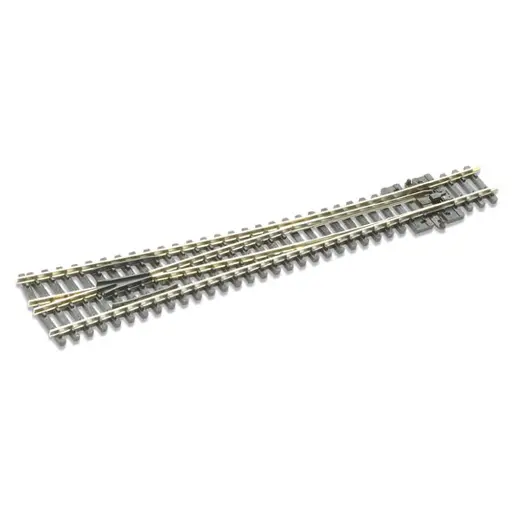 [PESL388] Aiguillage droit sans coeur polarisé longueur 160mm rayon 914mm angle 8° code 80 - Peco SL388
