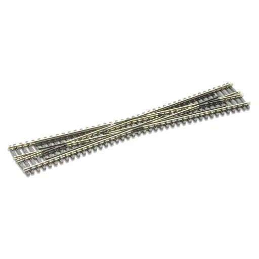 [PESL394] Croisement long sans coeur polarisé longueur 187mm angle 8° code 80 - Peco SL394