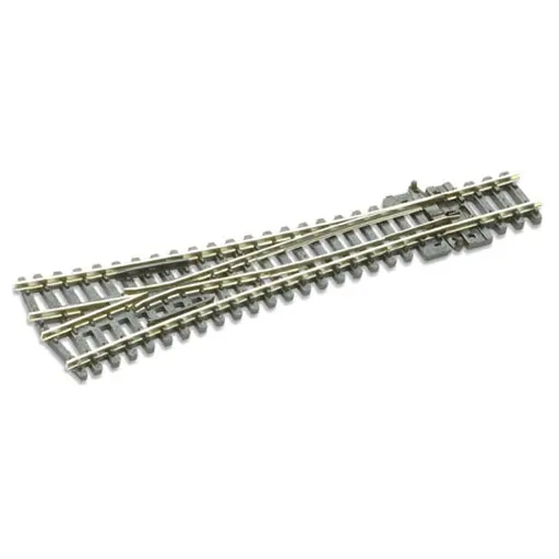 [PESLE397] Aiguillage symétrique avec coeur polarisé longueur 127mm rayon 762mm angle 8° code 80