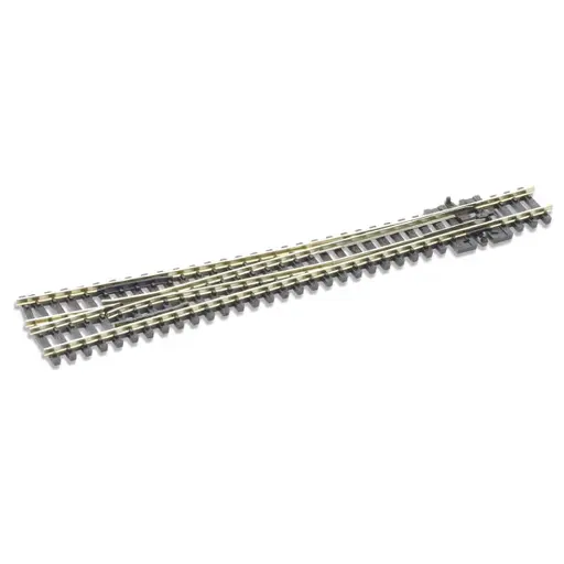 [PESLE388] Aiguillage droit avec coeur polarisé longueur 160mm rayon 914mm angle 8° code 80