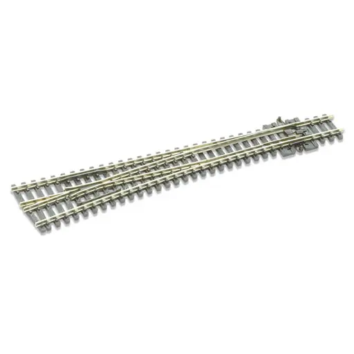 [PESLE389] Aiguillage gauche avec coeur polarisé longueur 160mm rayon 914mm angle 8° code 80