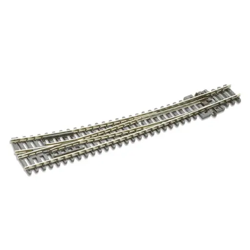 [PESLE386] Aiguillage courbe droit avec coeur polarisé longueur 160mm rayon 457mm et 914mm angle 8° code 80
