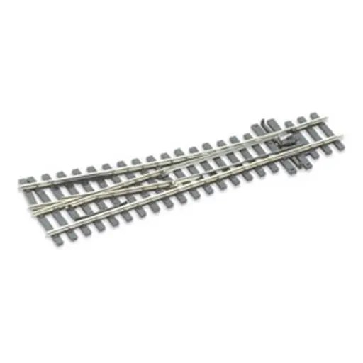 [PESLE1495] Aiguillage à droite 10° Peco SLE1495 Electrofrog 160 mm - R 508mm - HOm 1/87