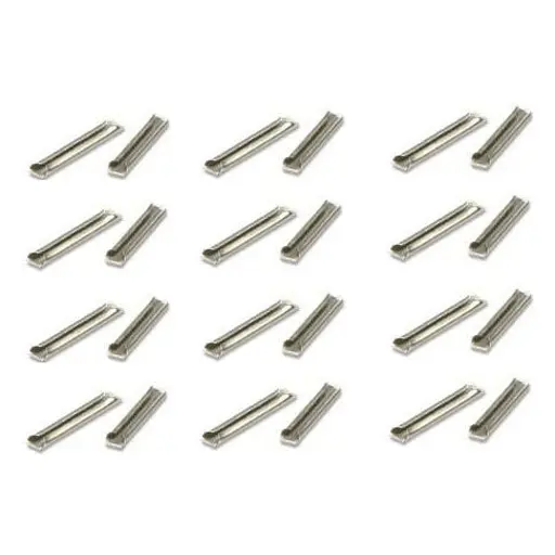 [PESL10] Sachet de 24 éclisses métal - code 100 et 124 - Peco SL10 - HO 1/87 - 0 1/43