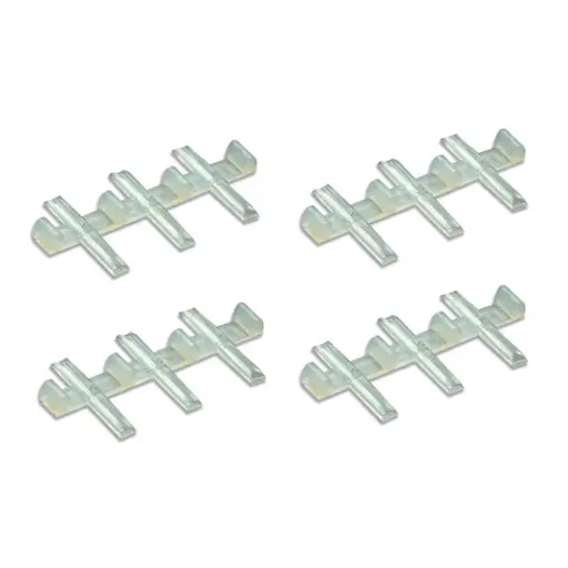 [PESL11] Sachet de 12 éclisses plastique - code 100 et 124 - Peco SL11 - HO 1/87 - 0 1/43