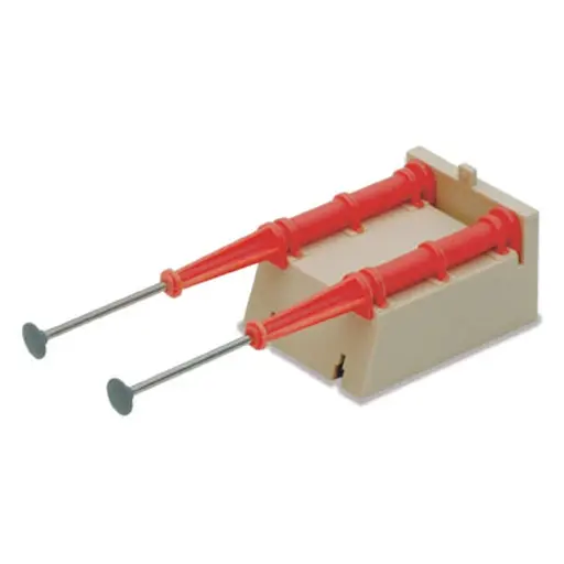 [PESL42] Lot de 2 Butoirs/Heurtoirs type hydraulique à clipser sur les rails