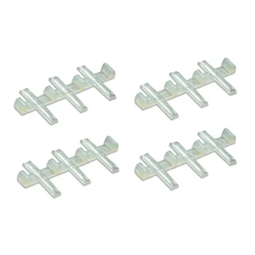 [PESL111] Sachet de 12 éclisses plastique - code 70, 75 et 83 - Peco SL111 - HO 1/87