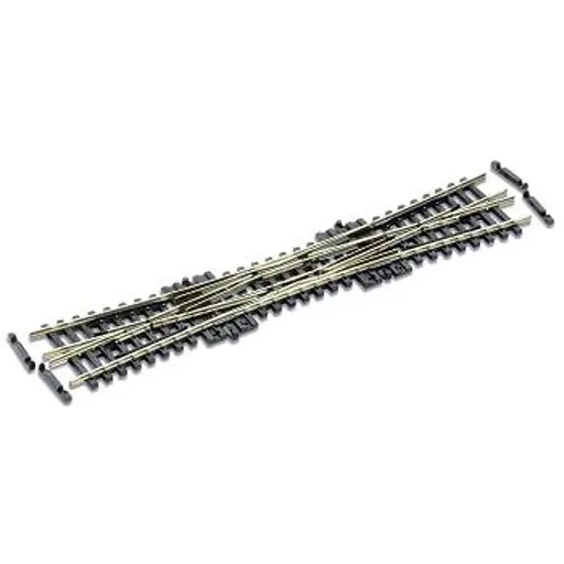 [PESL390F] Traversée jonction double (TJD) sans coeurs polarisés longueur 154mm angle 10° code 55  - Peco SL390F