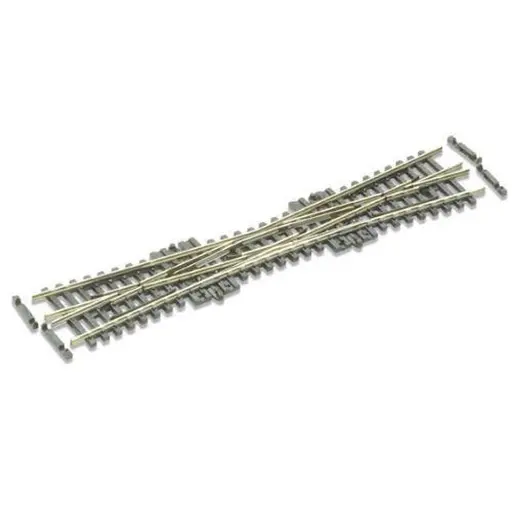 [PESL380F] Traversée jonction simple (TJS) sans coeurs polarisés longueur 154mm angle 10° code 55 - Peco SL380F